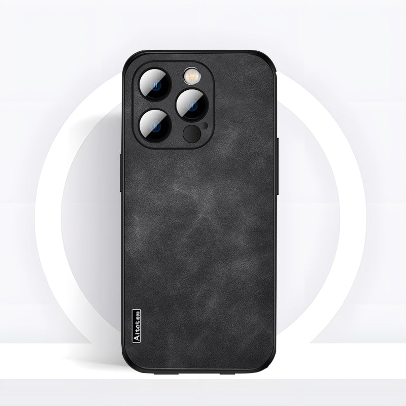 iPhone Series | Matte Leather Phone Case