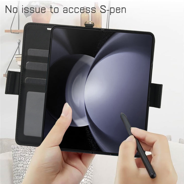 Side Buckle Leather Phone Case, For Samsung Galaxy Fold6 5G, For Samsung Galaxy Fold5 5G, For Samsung Galaxy Fold4 5G