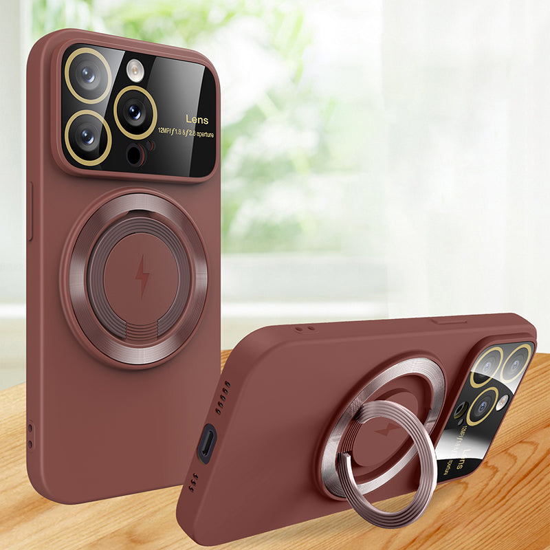 iPhone MagSafe Series | Large Window Frosted Silicone Phone Case