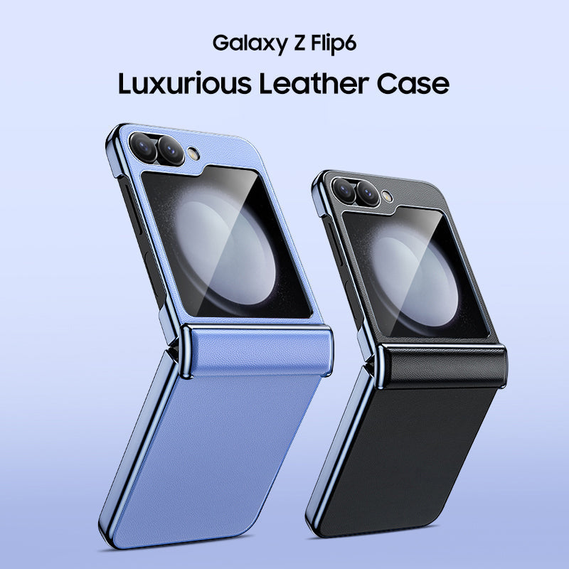 Luxurious Leather Case for Galaxy Z Flip 6