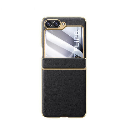 Folding Leather Case For Galaxy Z Flip Series