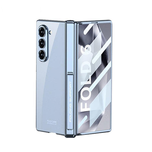 Transparent Electroplated Vertical Case For Galaxy Z Fold 6