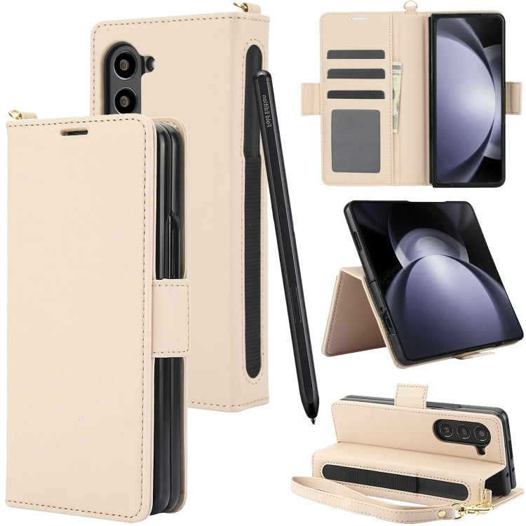 Side Buckle Leather Phone Case, For Samsung Galaxy Fold6 5G, For Samsung Galaxy Fold5 5G, For Samsung Galaxy Fold4 5G