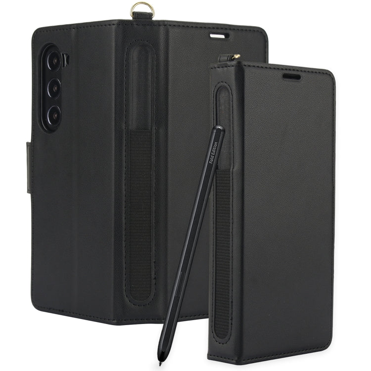 Side Buckle Leather Phone Case, For Samsung Galaxy Fold6 5G, For Samsung Galaxy Fold5 5G, For Samsung Galaxy Fold4 5G