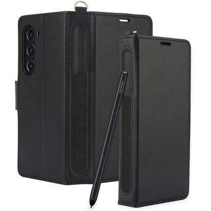 Side Buckle Leather Phone Case, For Samsung Galaxy Fold6 5G, For Samsung Galaxy Fold5 5G, For Samsung Galaxy Fold4 5G