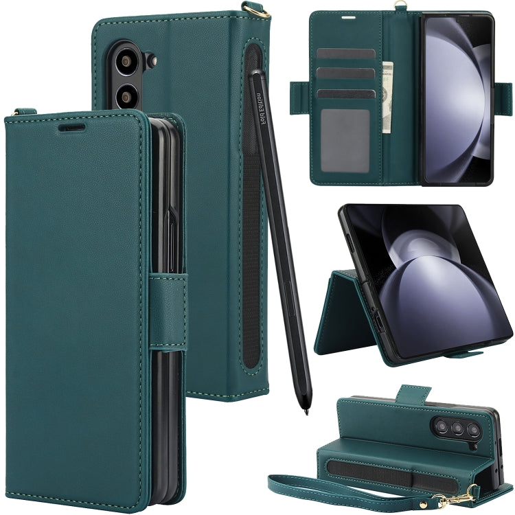 Side Buckle Leather Phone Case, For Samsung Galaxy Fold6 5G, For Samsung Galaxy Fold5 5G, For Samsung Galaxy Fold4 5G