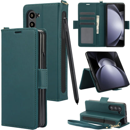 Side Buckle Leather Phone Case, For Samsung Galaxy Fold6 5G, For Samsung Galaxy Fold5 5G, For Samsung Galaxy Fold4 5G