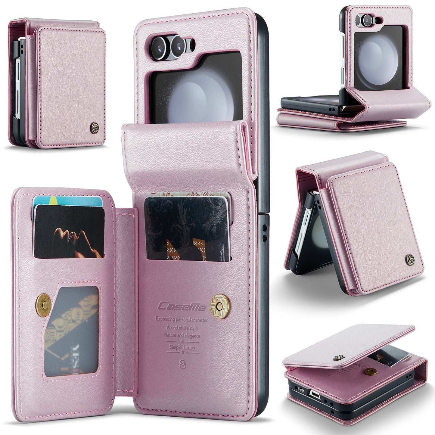 Wallet Case with Card Holder For Galaxy Z Flip Series