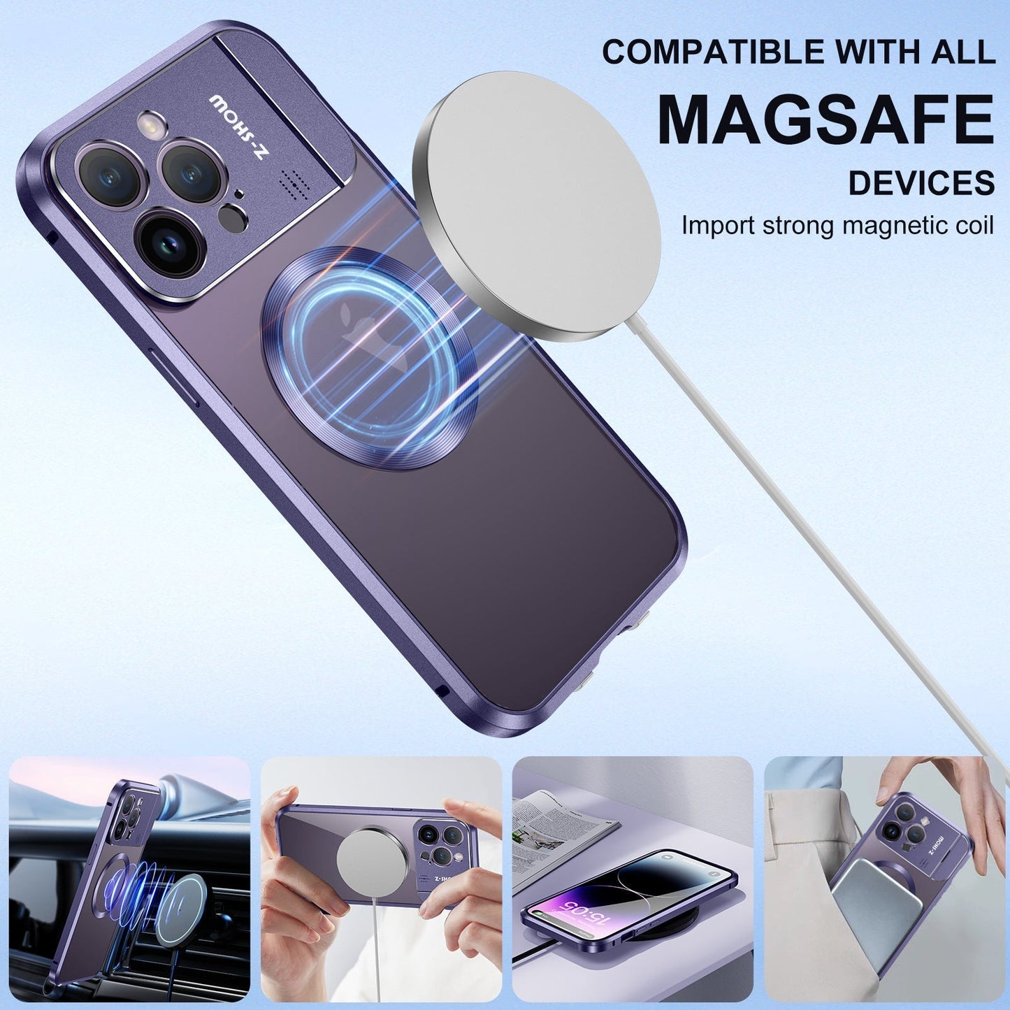 iPhone MagSafe Series | Holder Goggles Magsafe Metal Phone Case