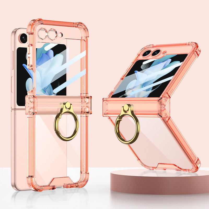 Transparent Ring Case For Galaxy Z Flip Series