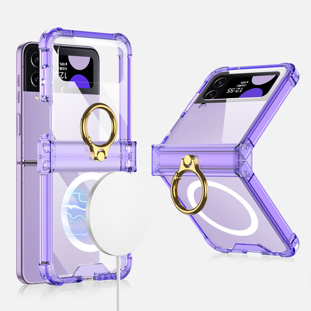 Transparent Ring Case For Galaxy Z Flip Series