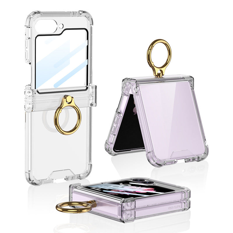 Transparent Ring Case For Galaxy Z Flip Series