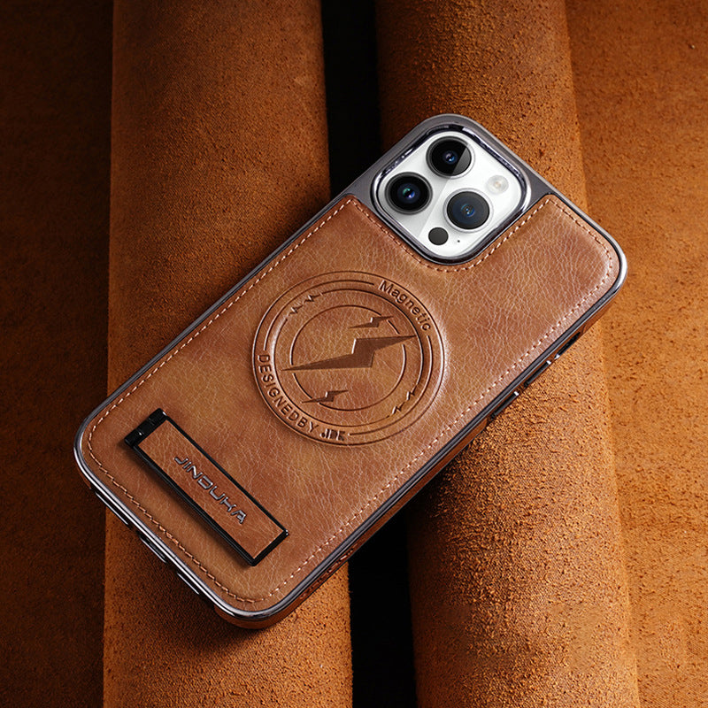 iPhone Series | Business Magsafe Leather Case with Stand