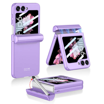 Magnetic Hinge Pen Box Protective Case for Galaxy Z Flip Series