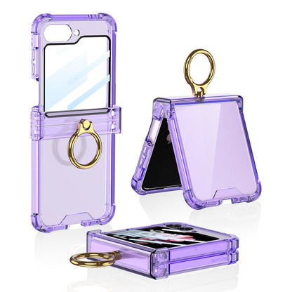 Transparent Ring Case For Galaxy Z Flip Series