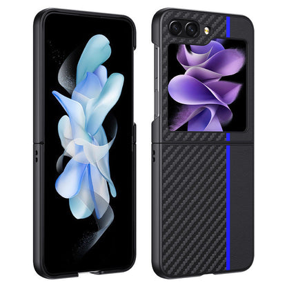 Carbon Fiber Pattern Color Matching Case For Z Flip Series