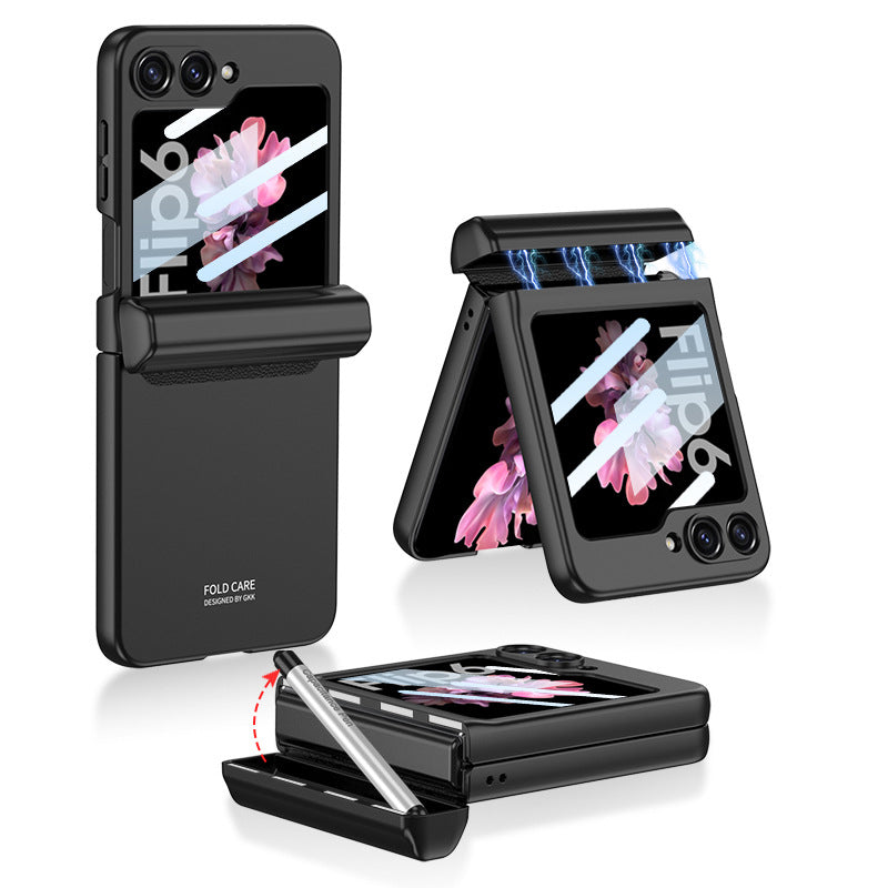 Magnetic Hinge Pen Box Protective Case for Galaxy Z Flip Series