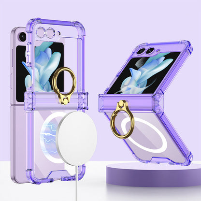 Transparent Ring Case For Galaxy Z Flip Series