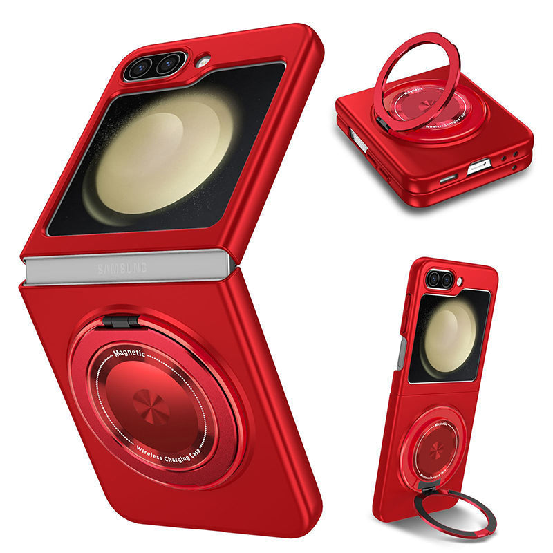 Rotating Magnetic Ring Frosted Case For Galaxy Z Flip Series