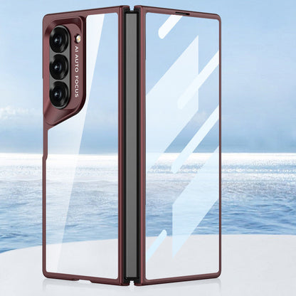 HD Transparent Electroplating Frame Case For Galaxy Z Fold 6