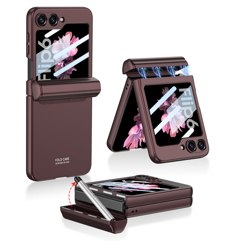 Magnetic Hinge Pen Box Protective Case for Galaxy Z Flip Series