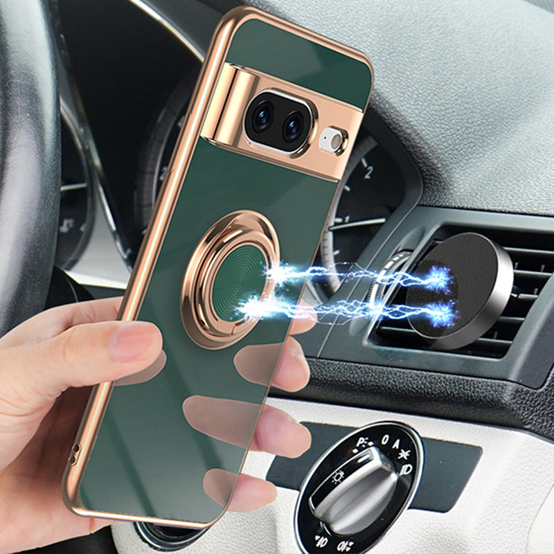 Google series | Electroplated Magnetic Ring Mobile Phone Case